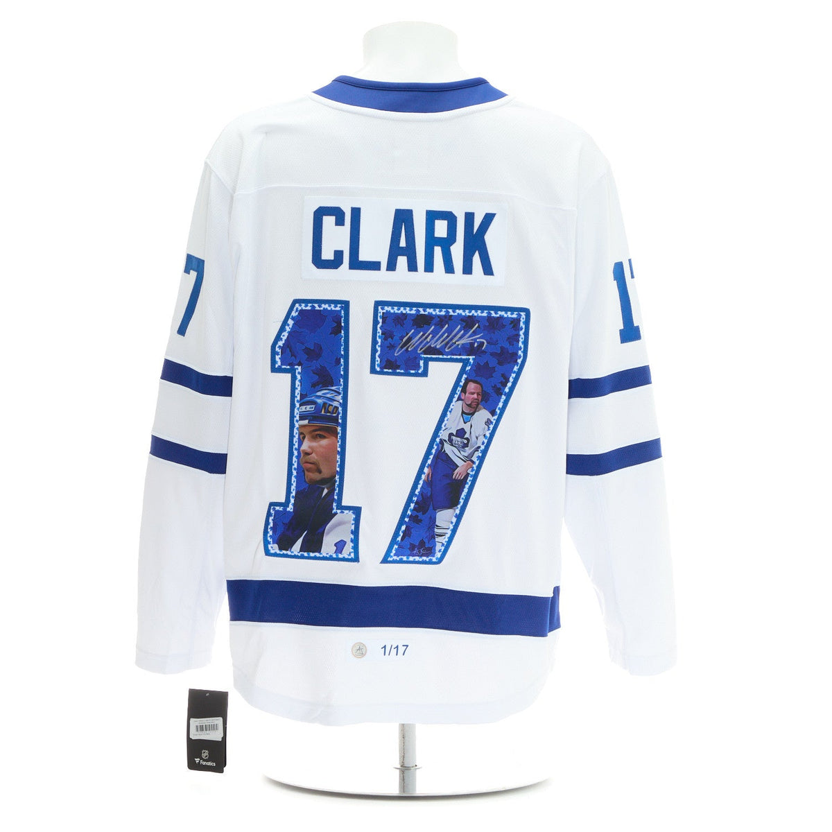 Wendel Clark Signed Toronto Maple Leafs Star Profile Art Jersey #1/17 product image 1, provided for visual reference and