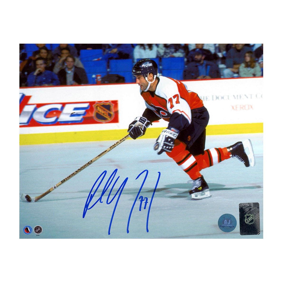 Paul Coffey Autographed Philadelphia Flyers Hockey 8x10 Photo product image 1, provided for visual reference and product