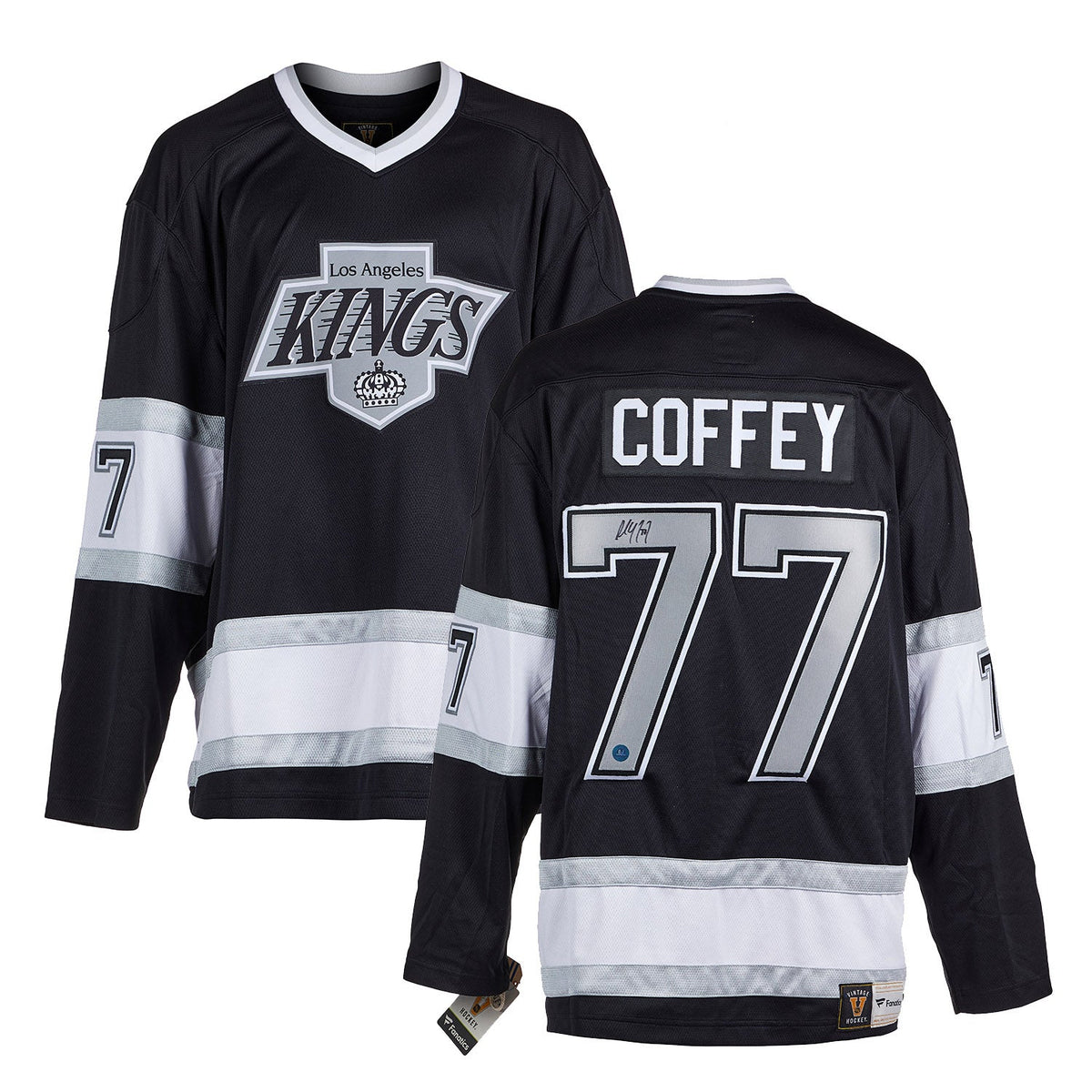 Paul Coffey Signed Los Angeles Kings Throwback Breakaway Jersey product image 3, provided for visual reference and product