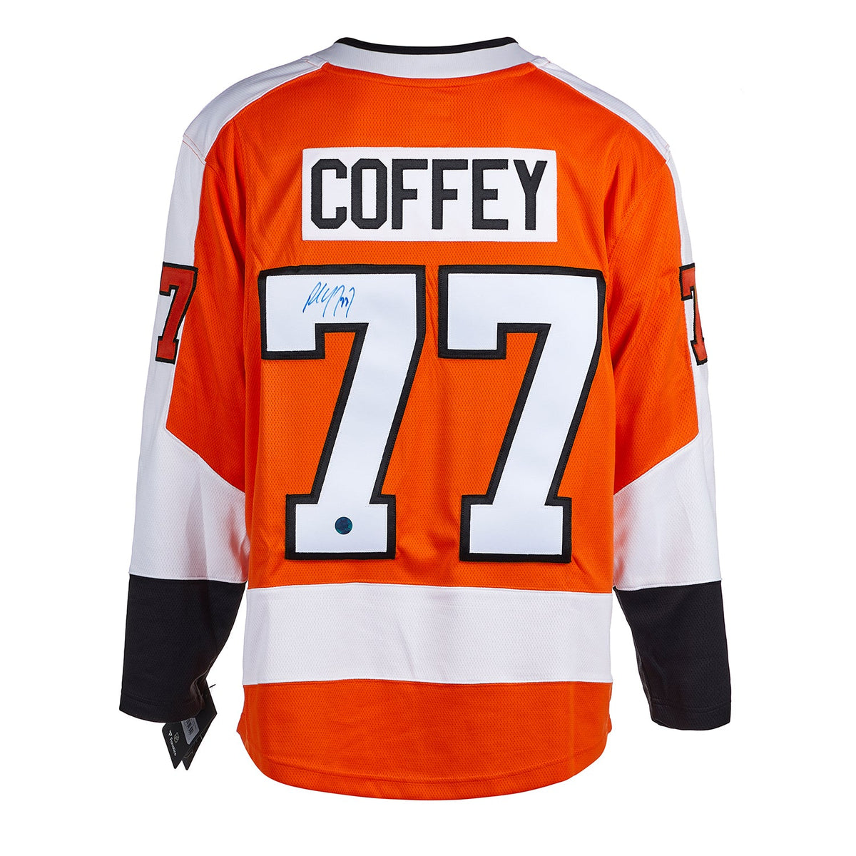 Paul Coffey Autographed Philadelphia Flyers Fanatics Breakaway Jersey product image 1, provided for visual reference and