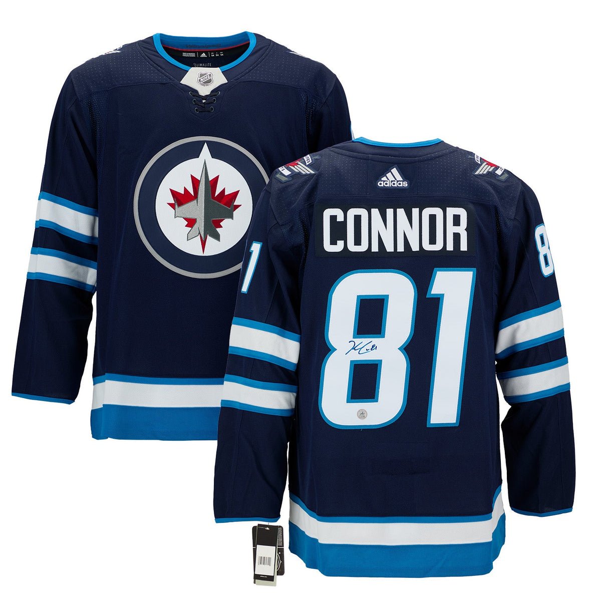 Kyle Connor Autographed Winnipeg Jets adidas Jersey product image 3, provided for visual reference and product detail review