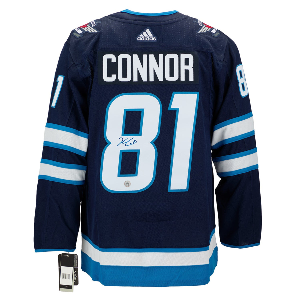 Kyle Connor Autographed Winnipeg Jets adidas Jersey product image 1, provided for visual reference and product detail review
