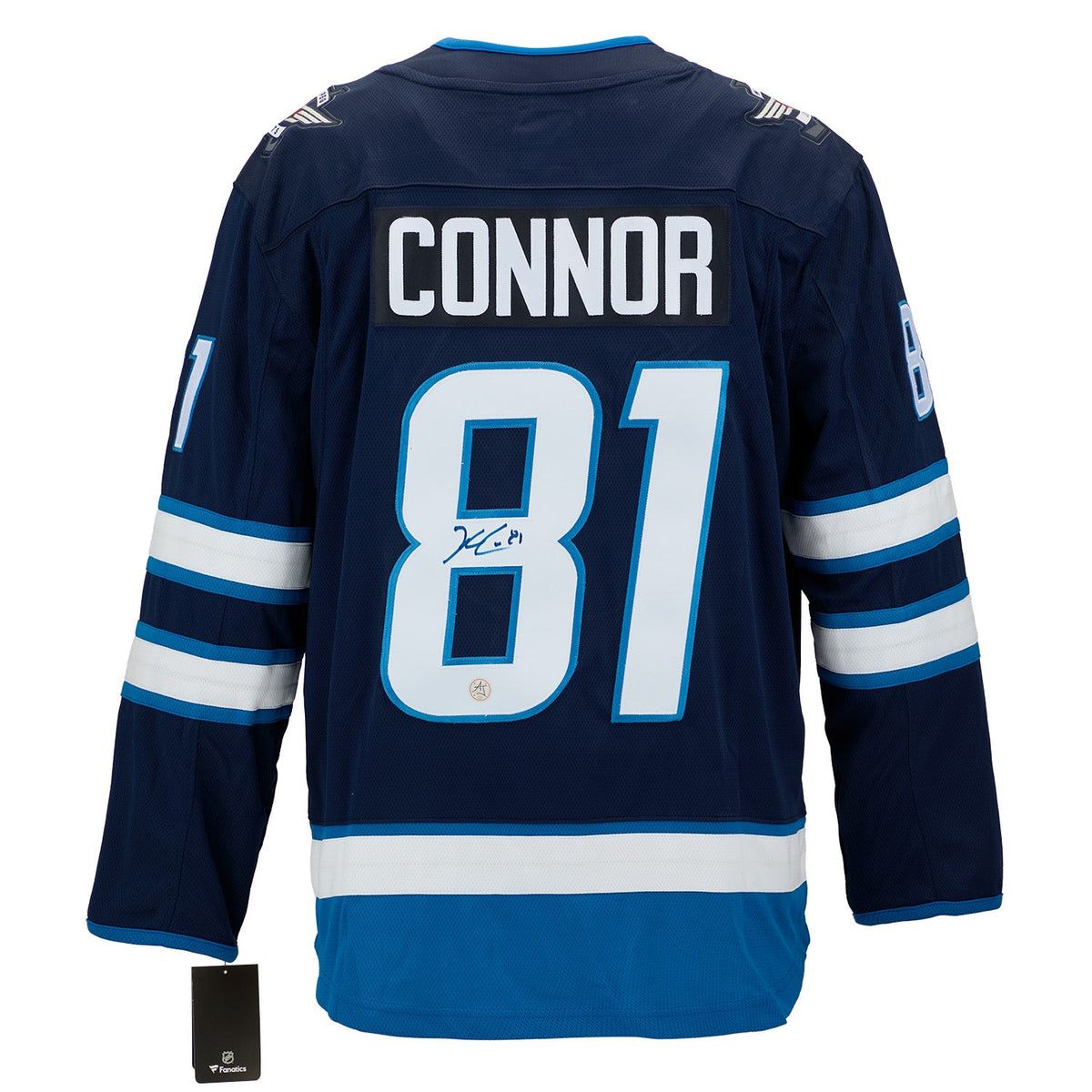 Kyle Connor Autographed Winnipeg Jets Fanatics Breakaway Jersey product image 1, provided for visual reference and product