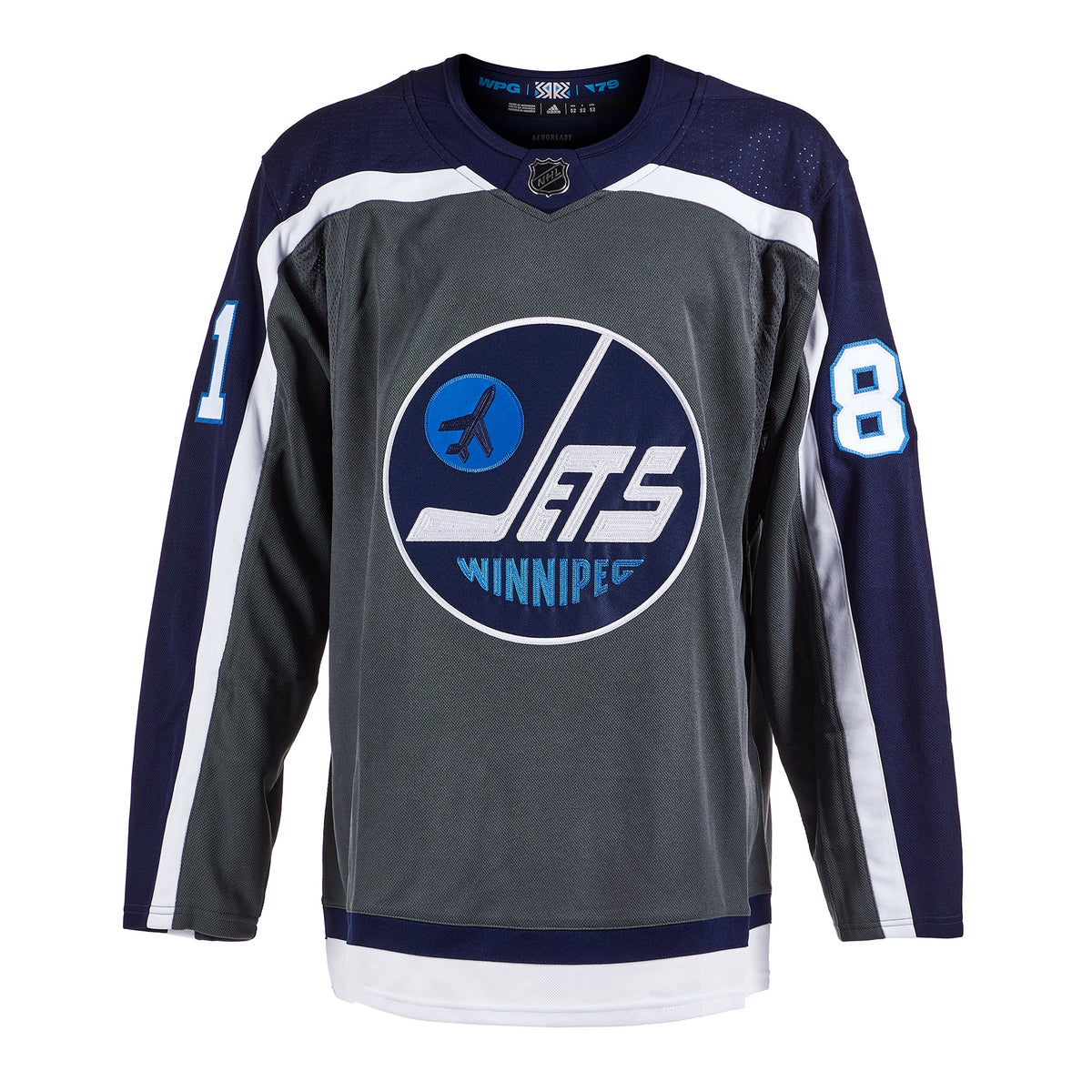 Kyle Connor Winnipeg Jets Signed Reverse Retro adidas Jersey product image 2, provided for visual reference and product