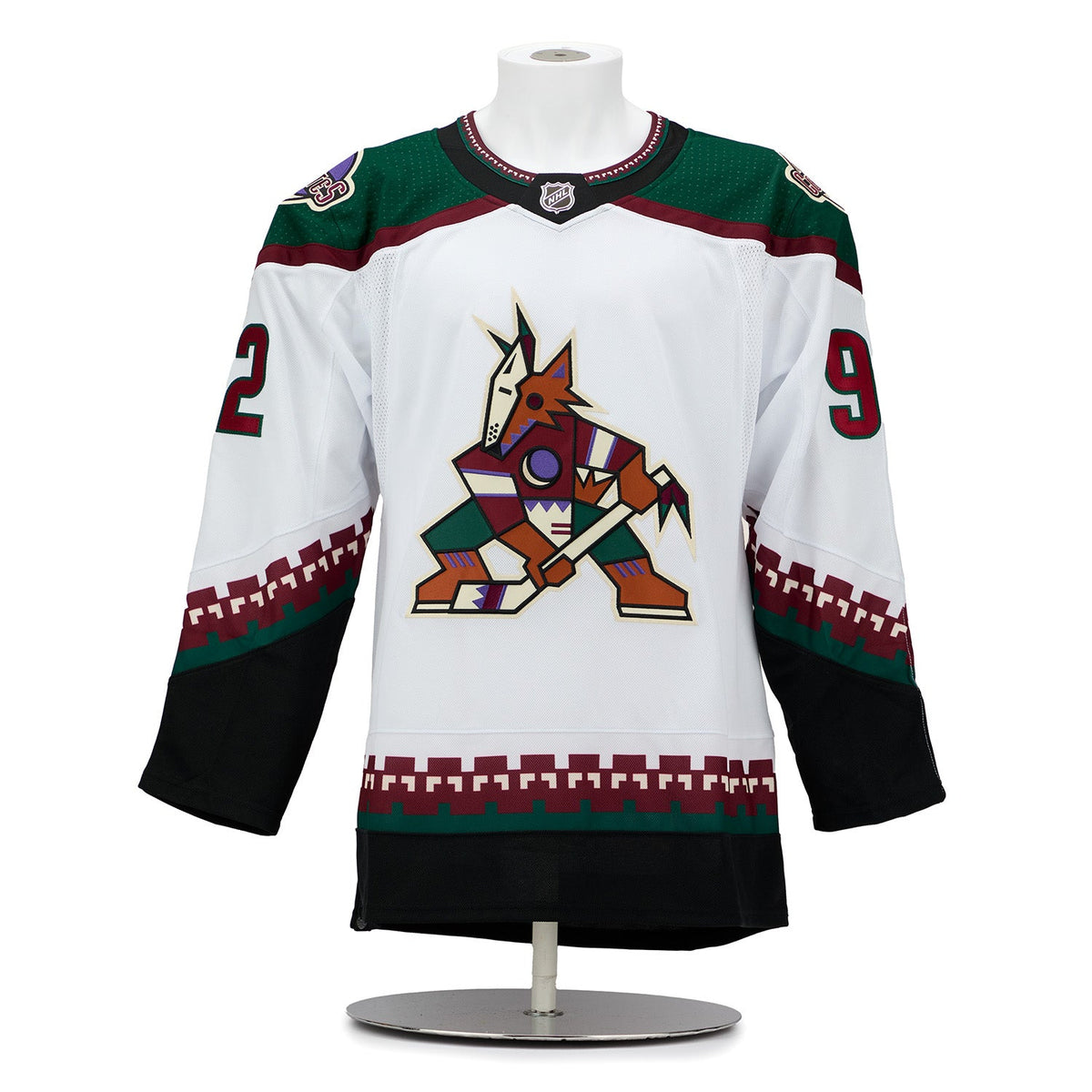 Logan Cooley Arizona Coyotes Signed & Dated 1st Game adidas Jersey #1/92 product image 2, provided for visual reference and