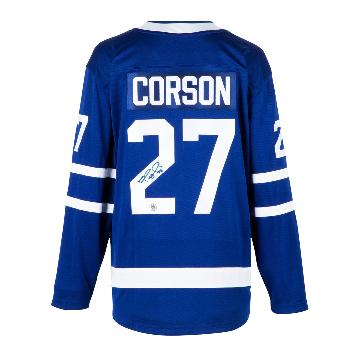 Shayne Corson Signed Toronto Maple Leafs Blue Fanatics Breakaway Jersey product image 1, provided for visual reference and
