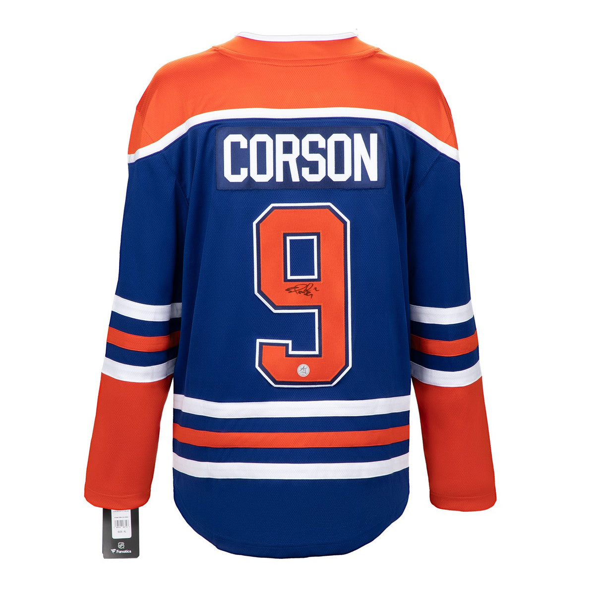 Shayne Corson Signed Edmonton Oilers Blue Fanatics Breakaway Jersey product image 1, provided for visual reference and