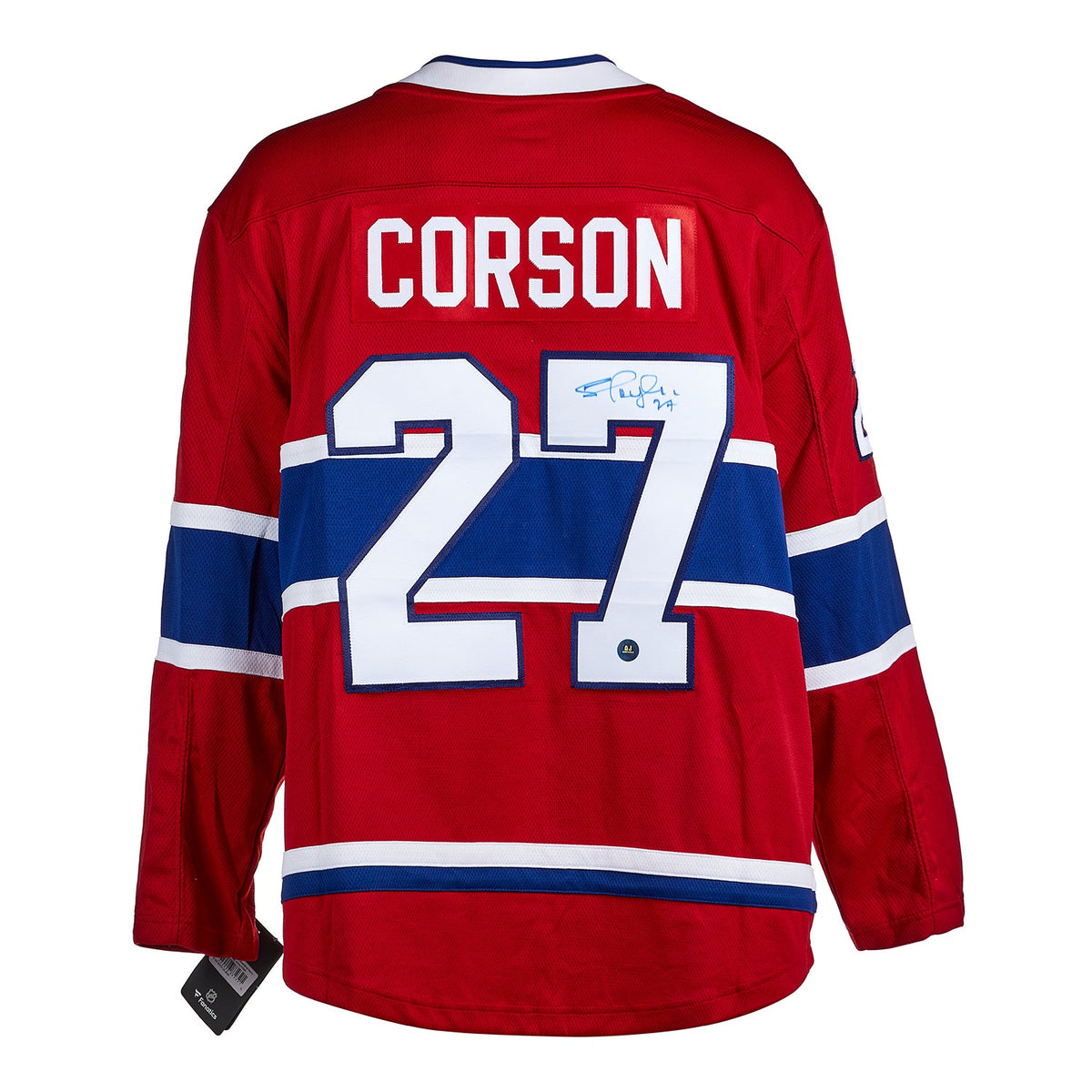 Shayne Corson Signed Montreal Canadiens Red Fanatics Breakaway Jersey product image 1, provided for visual reference and