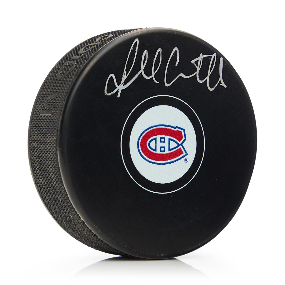 Russ Courtnall Autographed Montreal Canadiens Hockey Puck product image 1, provided for visual reference and product detail