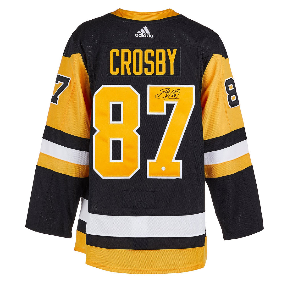 Sidney Crosby Autographed Pittsburgh Penguins Black adidas Jersey product image 1, provided for visual reference and product