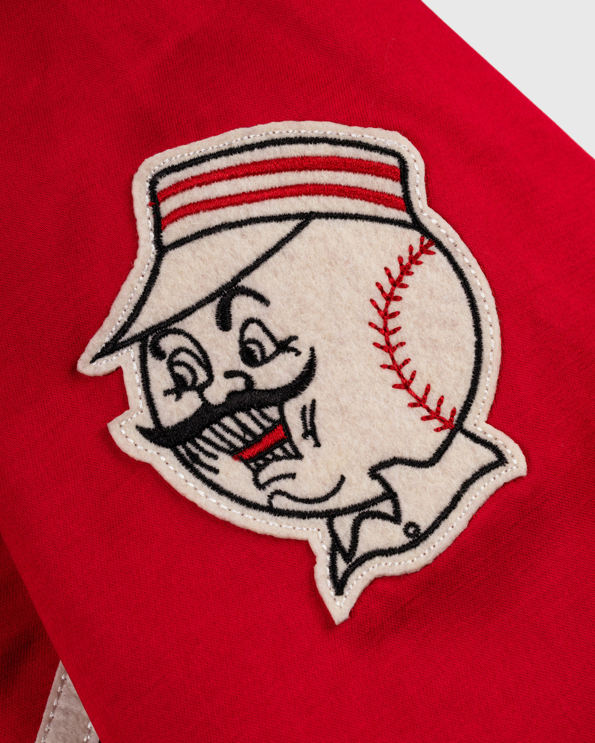 Cincinnati Reds 1955 Satin Windbreaker Jacket product image 3, provided for visual reference and product detail review