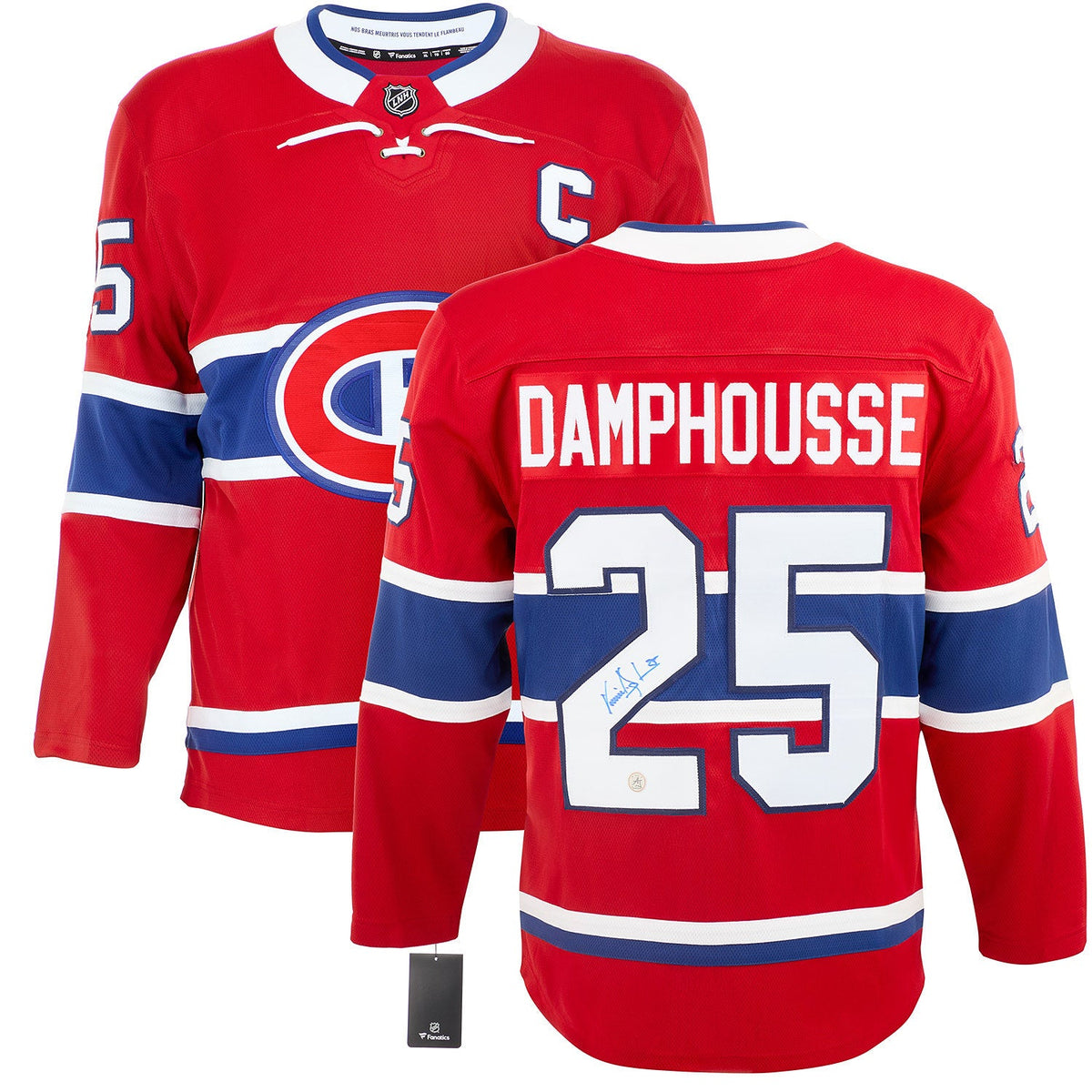 Vincent Damphousse Signed Montreal Canadiens Fanatics Breakaway Jersey product image 3, provided for visual reference and