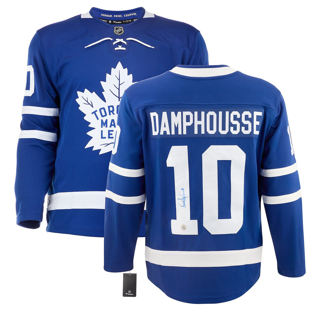 Vincent Damphousse Signed Toronto Maple Leafs Fanatics Breakaway Jersey product image 3, provided for visual reference and