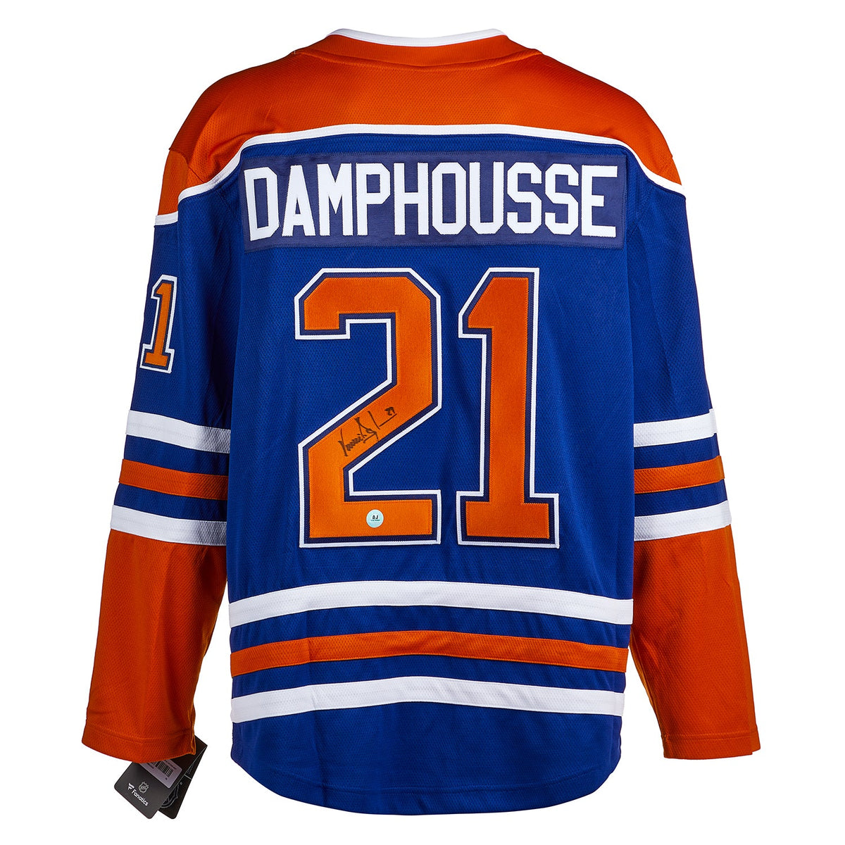Vincent Damphousse Autographed Edmonton Oilers Fanatics Breakaway Jersey product image 1, provided for visual reference and