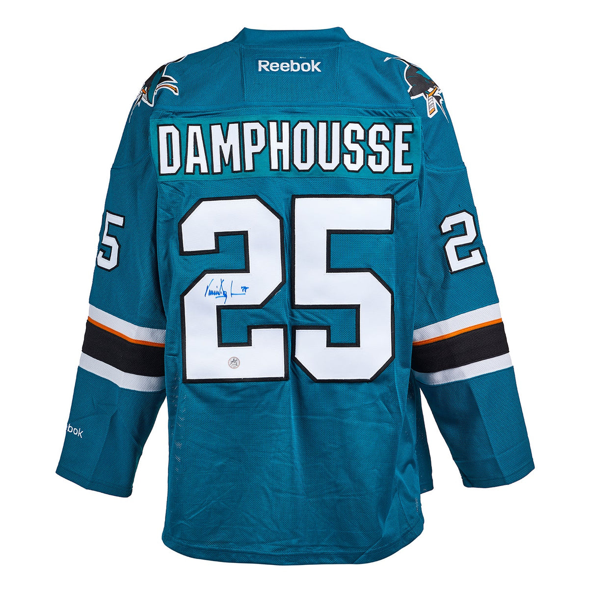 Vincent Damphousse San Jose Sharks Autographed Reebok Jersey product image 1, provided for visual reference and product
