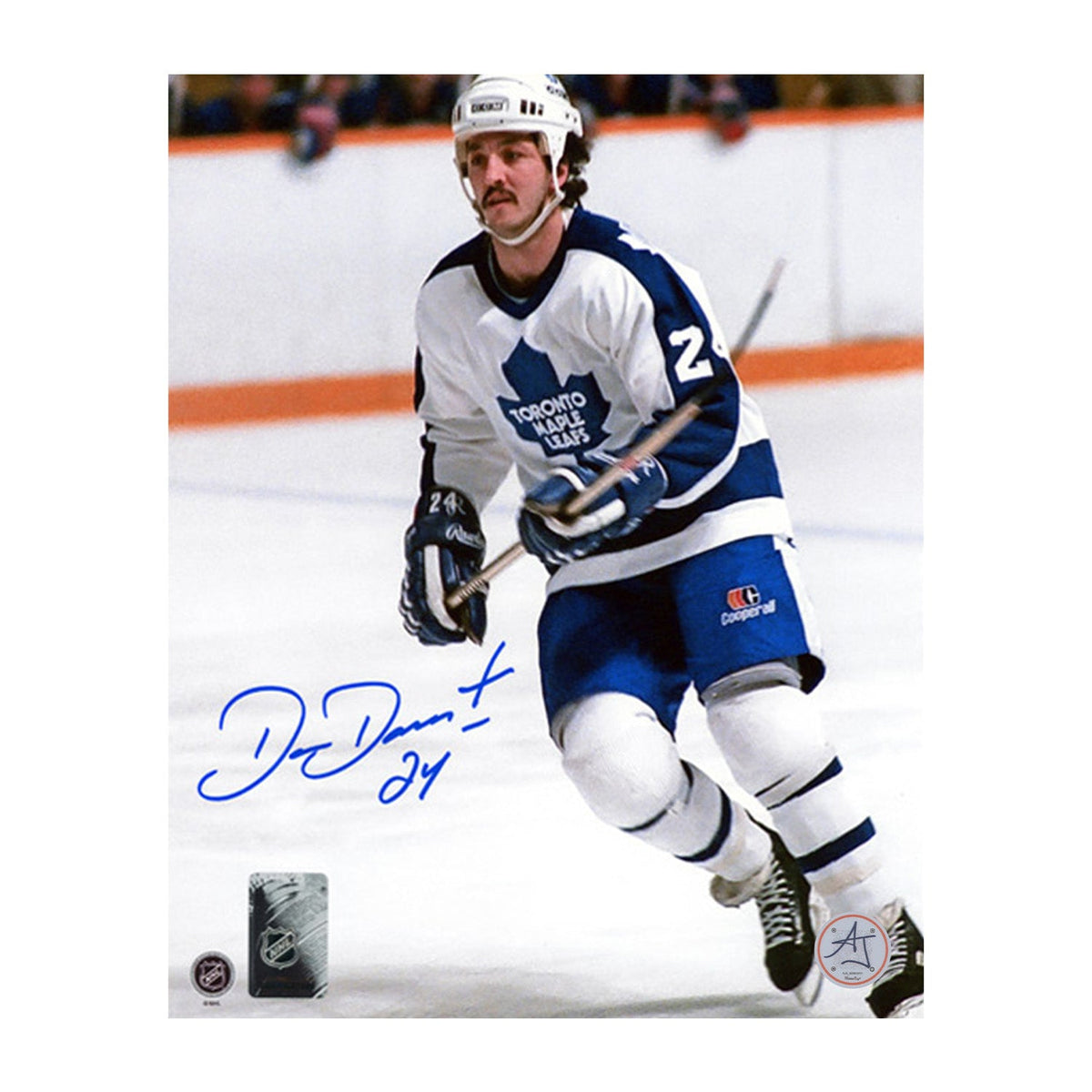 Dan Daoust Autographed Toronto Maple Leafs Game Action 8x10 Photo product image 1, provided for visual reference and product