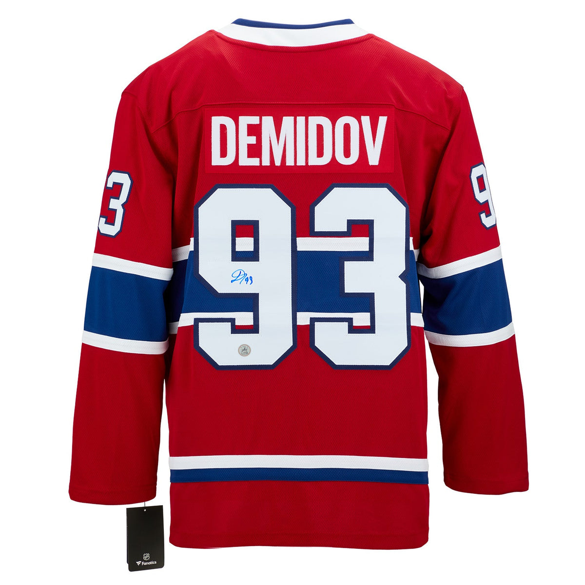 Ivan Demidov Autographed Montreal Canadiens Fanatics Breakaway Jersey product image 1, provided for visual reference and