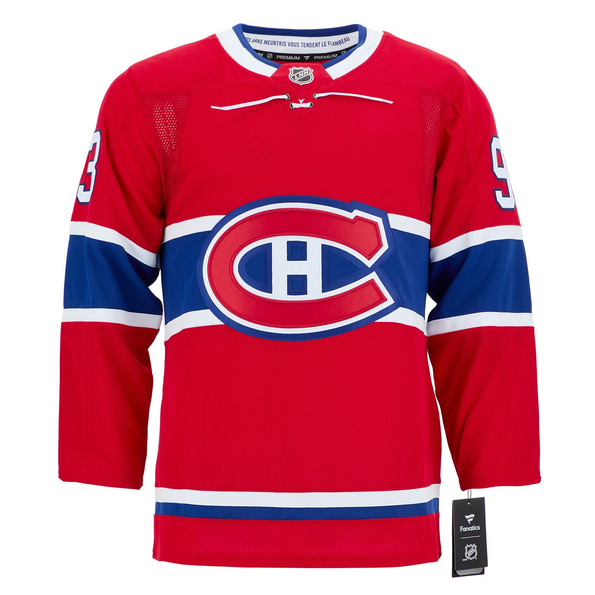 Ivan Demidov Autographed Montreal Canadiens Fanatics Premium Jersey product image 2, provided for visual reference and