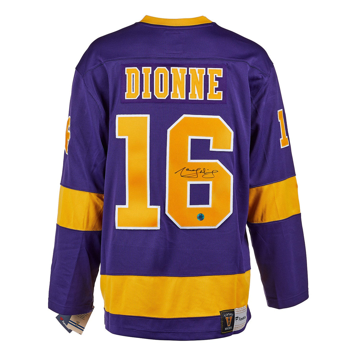 Marcel Dionne Signed Los Angeles Kings Throwback Breakaway Jersey product image 1, provided for visual reference and product