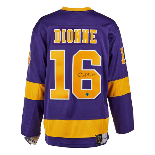 Marcel Dionne Signed Los Angeles Kings Throwback Breakaway Jersey product image 1, provided for visual reference and product