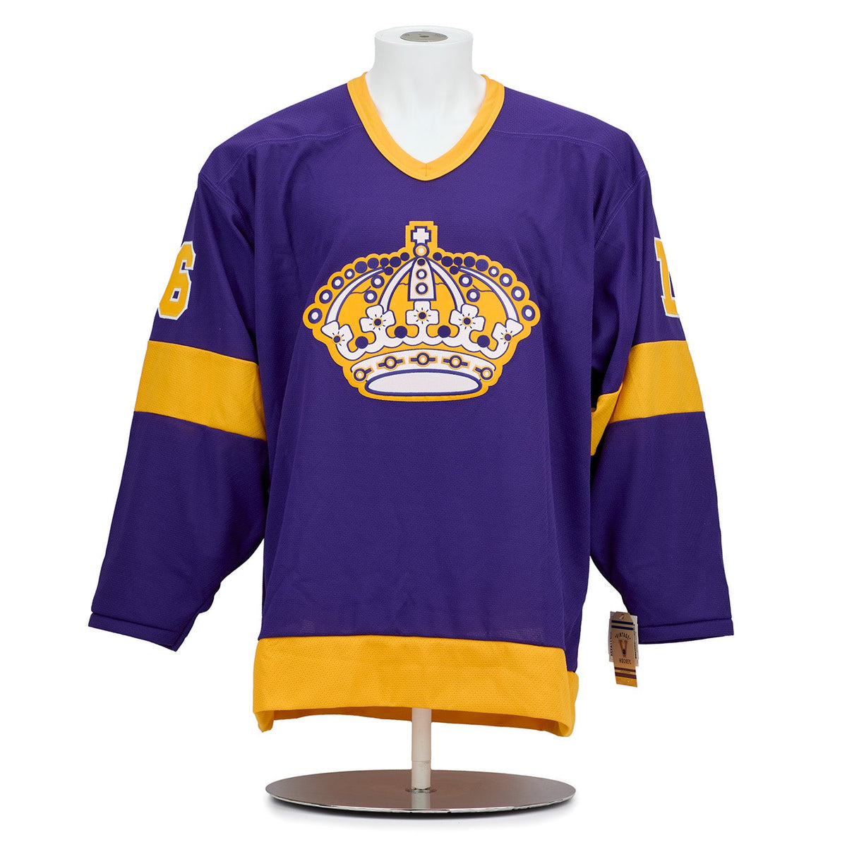 Marcel Dionne LA Kings Signed & Inscribed Career Stats Vintage CCM Jersey #4/16 product image 2, provided for visual