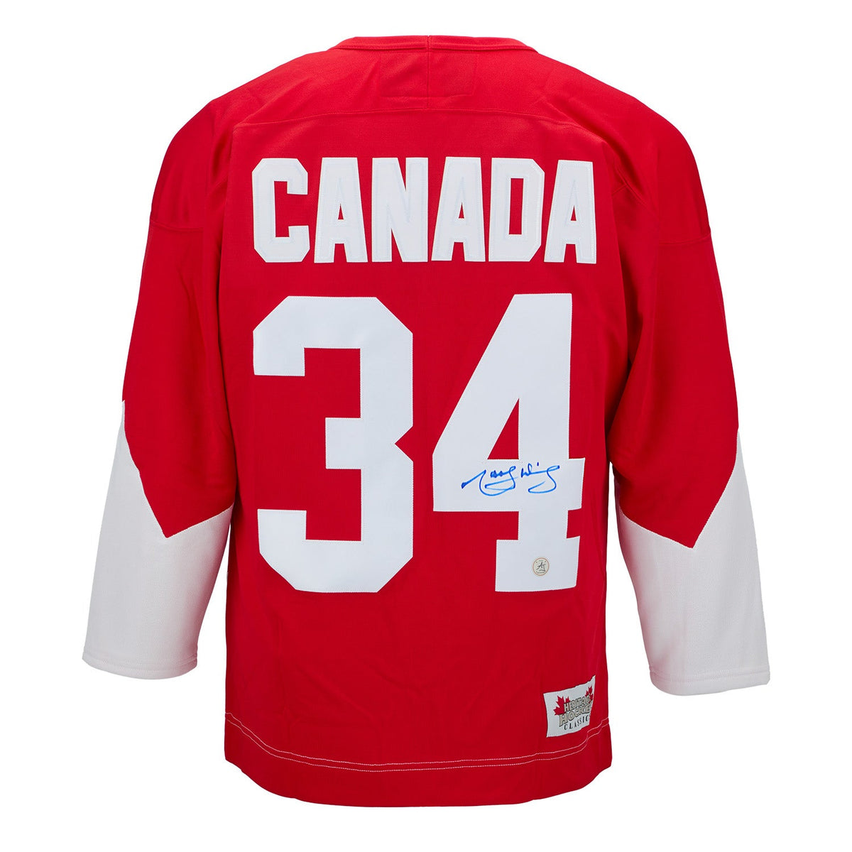 Marcel Dionne Autographed Team Canada Red Summit Series Jersey product image 1, provided for visual reference and product