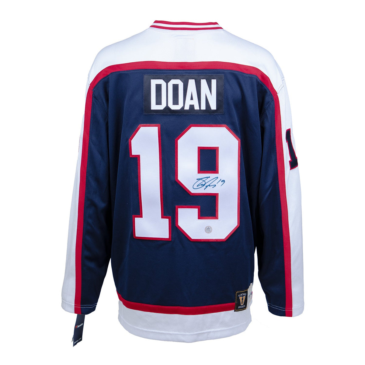 Shane Doan Autographed Winnipeg Jets Throwback Breakaway Jersey product image 1, provided for visual reference and product