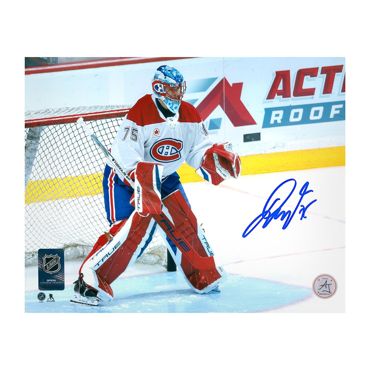 Jakub Dobes Autographed Montreal Canadiens 1st NHL Win 8x10 Photo product image 1, provided for visual reference and product