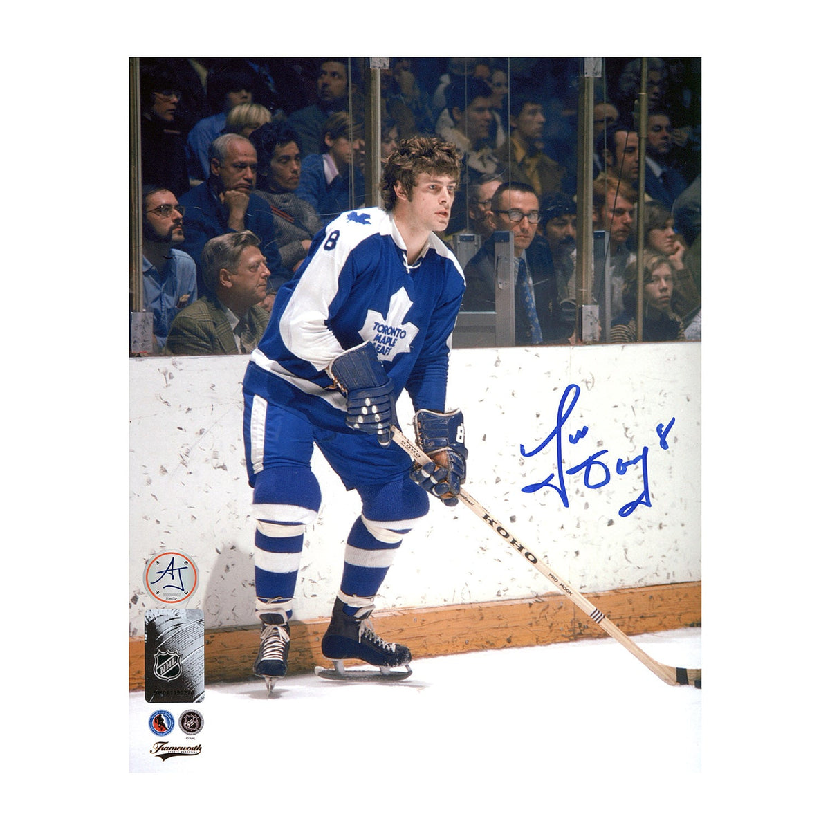 Jim Dorey Autographed Toronto Maple Leafs Hockey 8x10 Photo product image 1, provided for visual reference and product