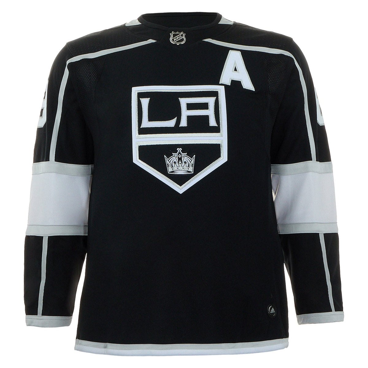 Drew Doughty Autographed Los Angeles Kings Black adidas Jersey product image 2, provided for visual reference and product