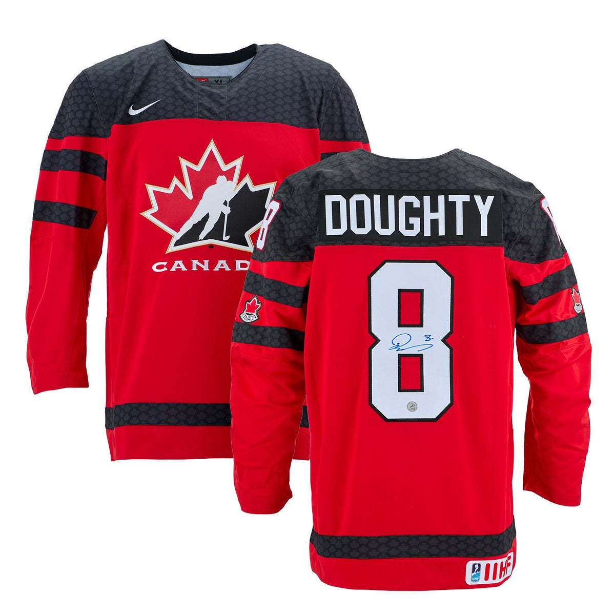 Drew Doughty Autographed Team Canada Red Nike Hockey Jersey product image 3, provided for visual reference and product