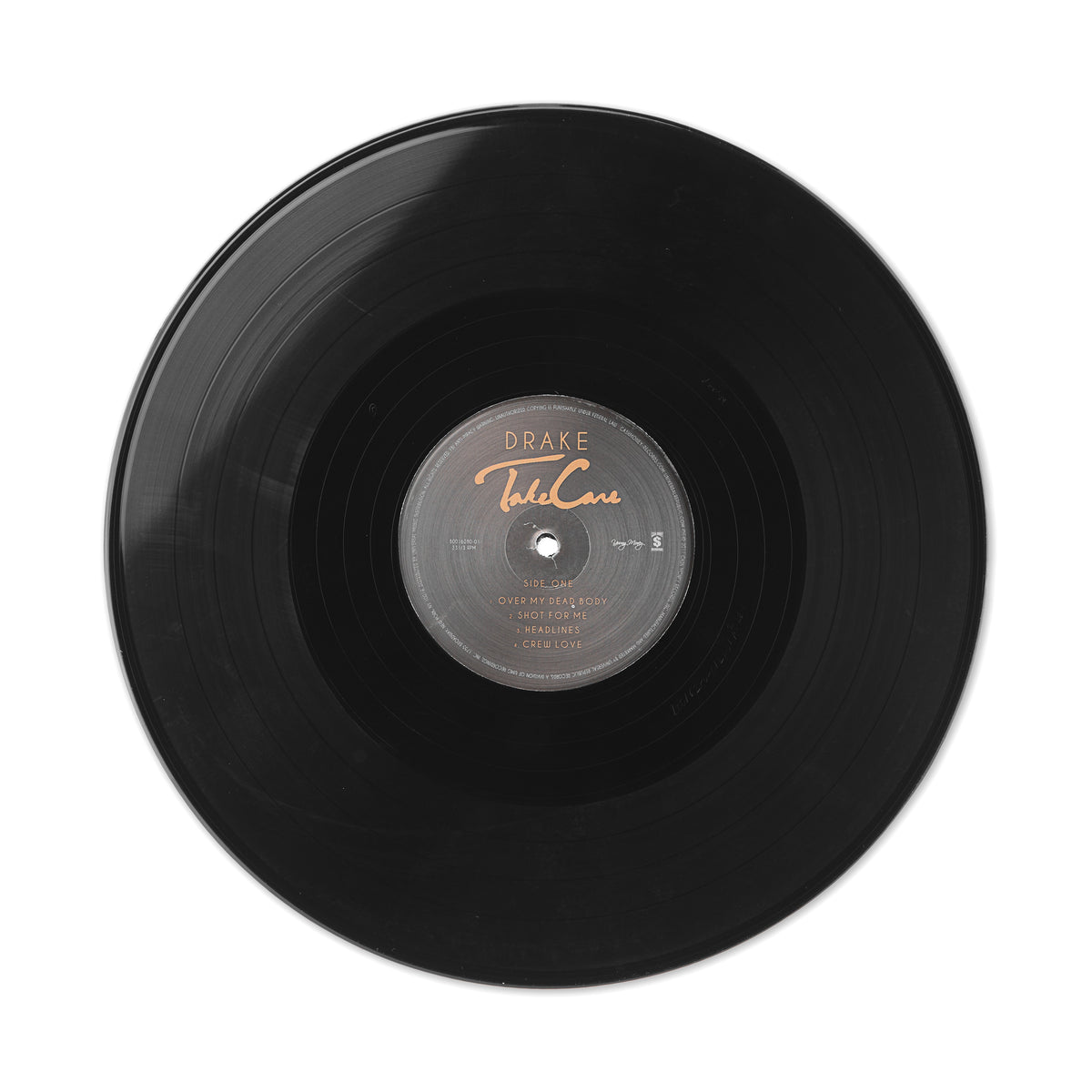 Drake Signed Take Care Record Album With PSA COA product image 3, provided for visual reference and product detail review