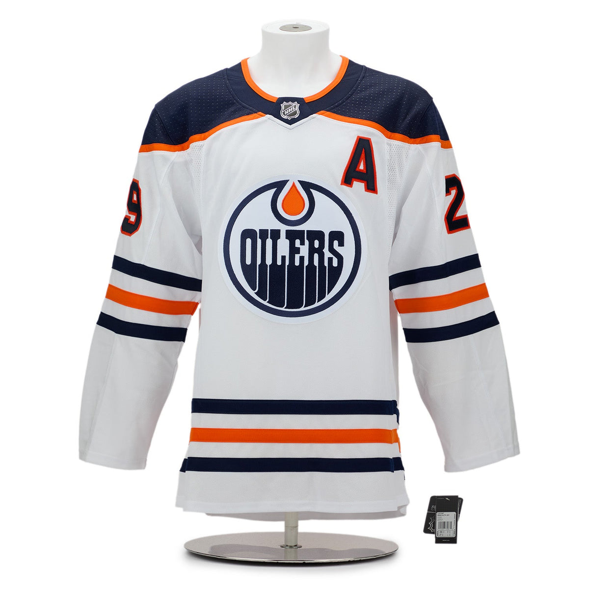 Leon Draisaitl Edmonton Oilers Signed 2020 Art Ross White adidas Jersey #11/29 product image 2, provided for visual