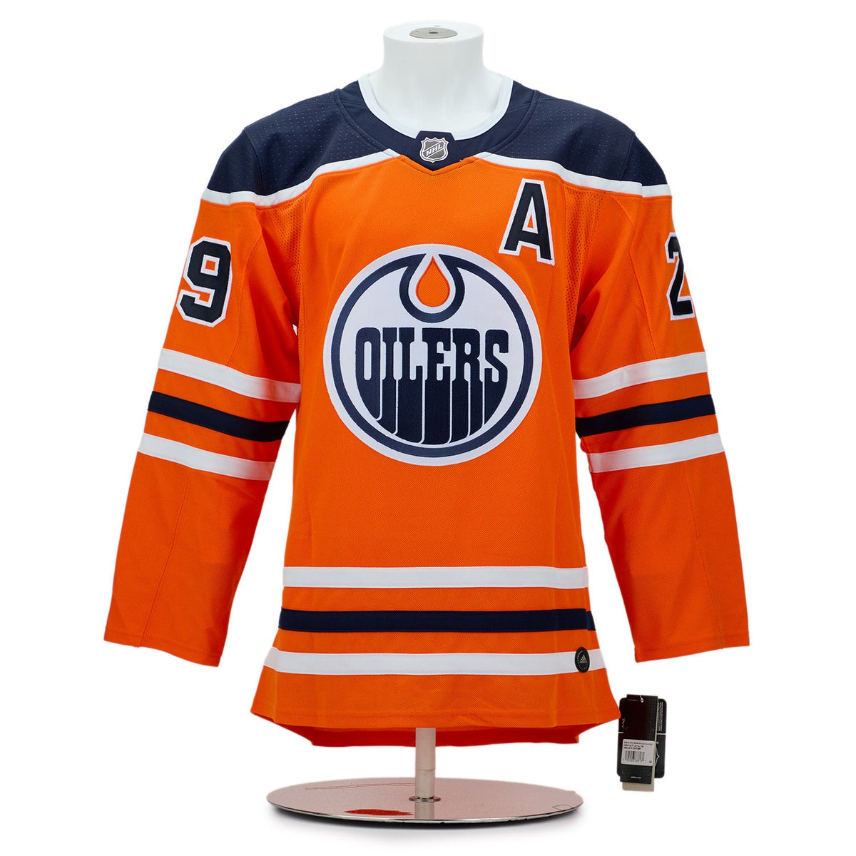 Leon Draisaitl Edmonton Oilers Signed & Inscribed MVP adidas Jersey #7/29 product image 2, provided for visual reference and