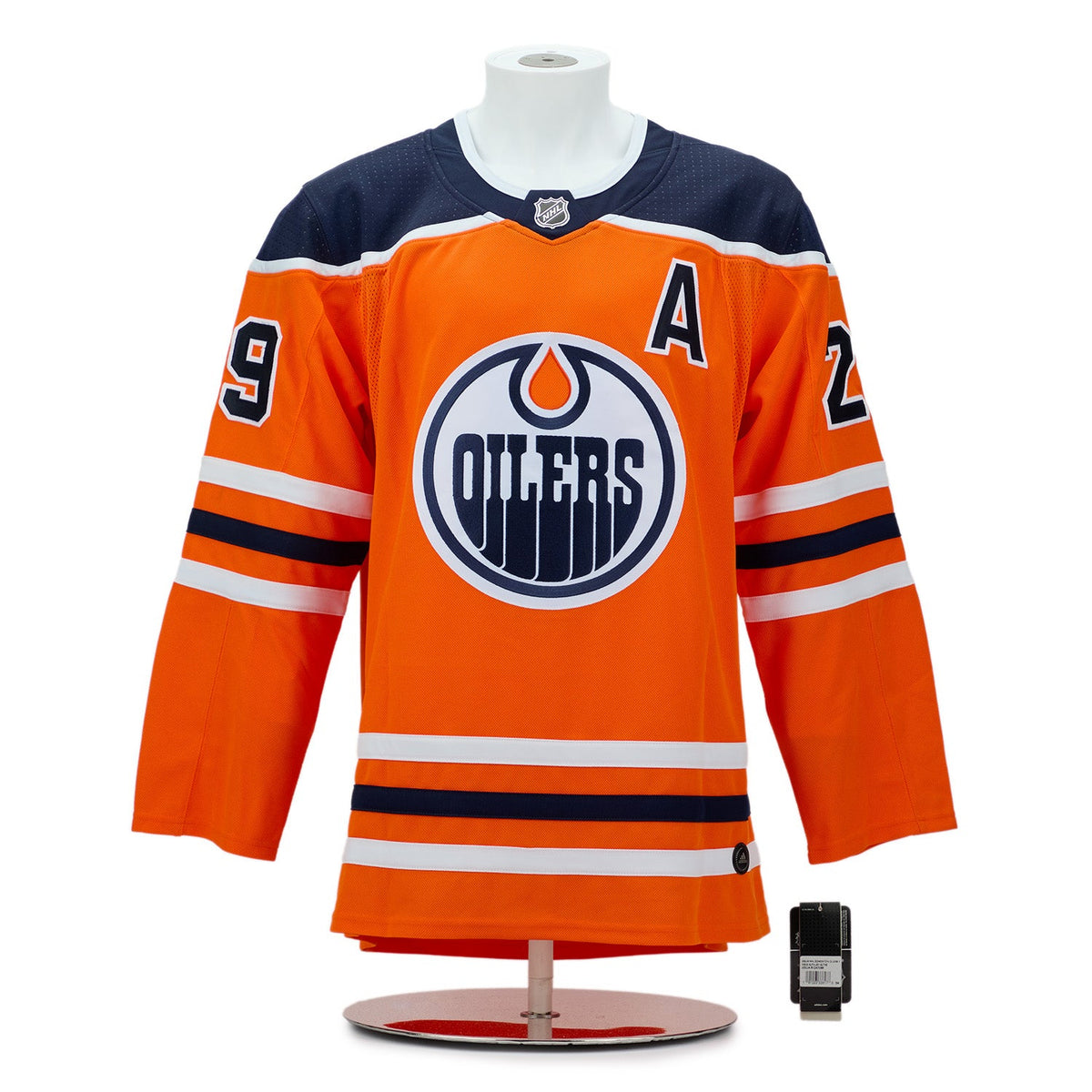 Leon Draisaitl Edmonton Oilers Signed & Inscribed MVP adidas Jersey #17/29 product image 2, provided for visual reference