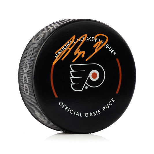 Jamie Drysdale Signed Philadelphia Flyers Official Game Puck product image 1, provided for visual reference and product