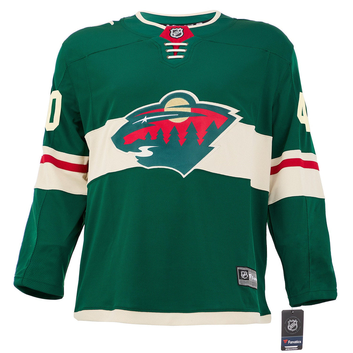 Devan Dubnyk Autographed Minnesota Wild Fanatics Breakaway Jersey product image 2, provided for visual reference and product