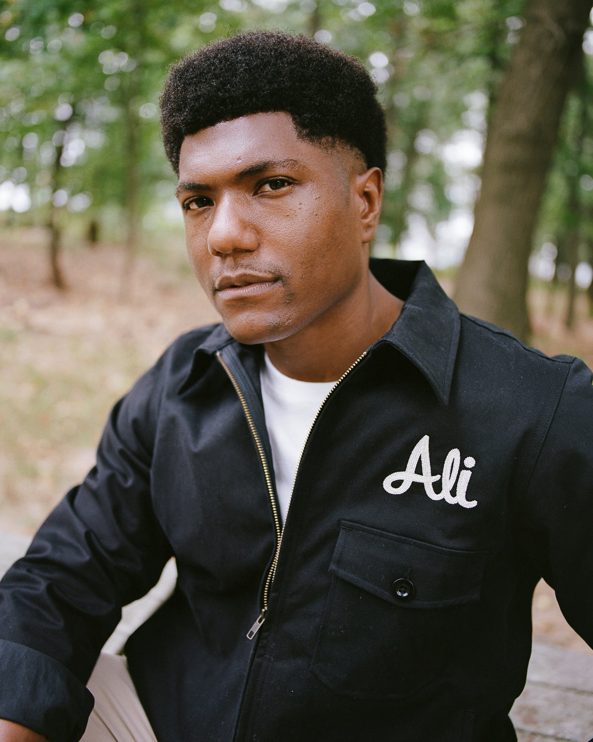 Muhammad Ali Training Camp Cotton Grounds Crew Jacket product image 3, provided for visual reference and product detail