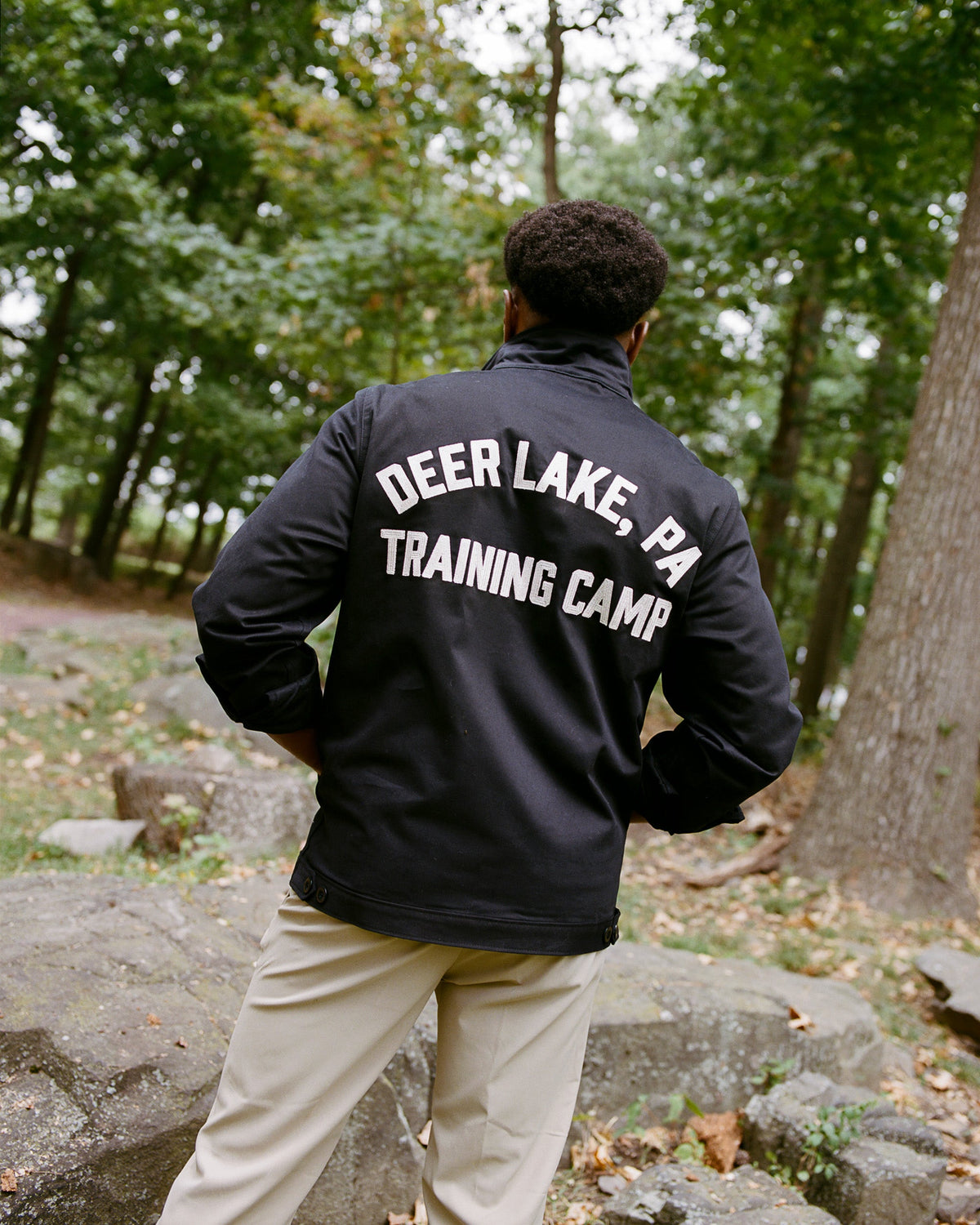 Muhammad Ali Training Camp Cotton Grounds Crew Jacket product image 4, provided for visual reference and product detail