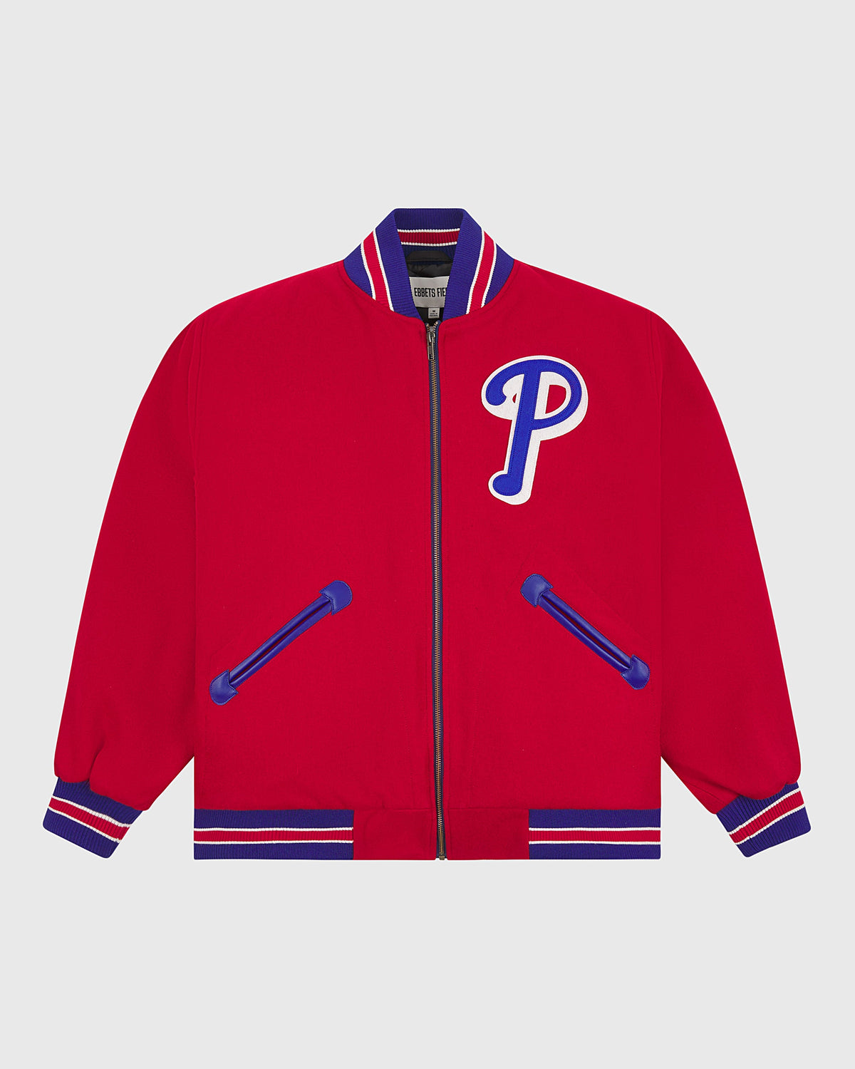 Philadelphia Phillies 1949 Authentic All Wool Varsity Jacket product image 1, provided for visual reference and product