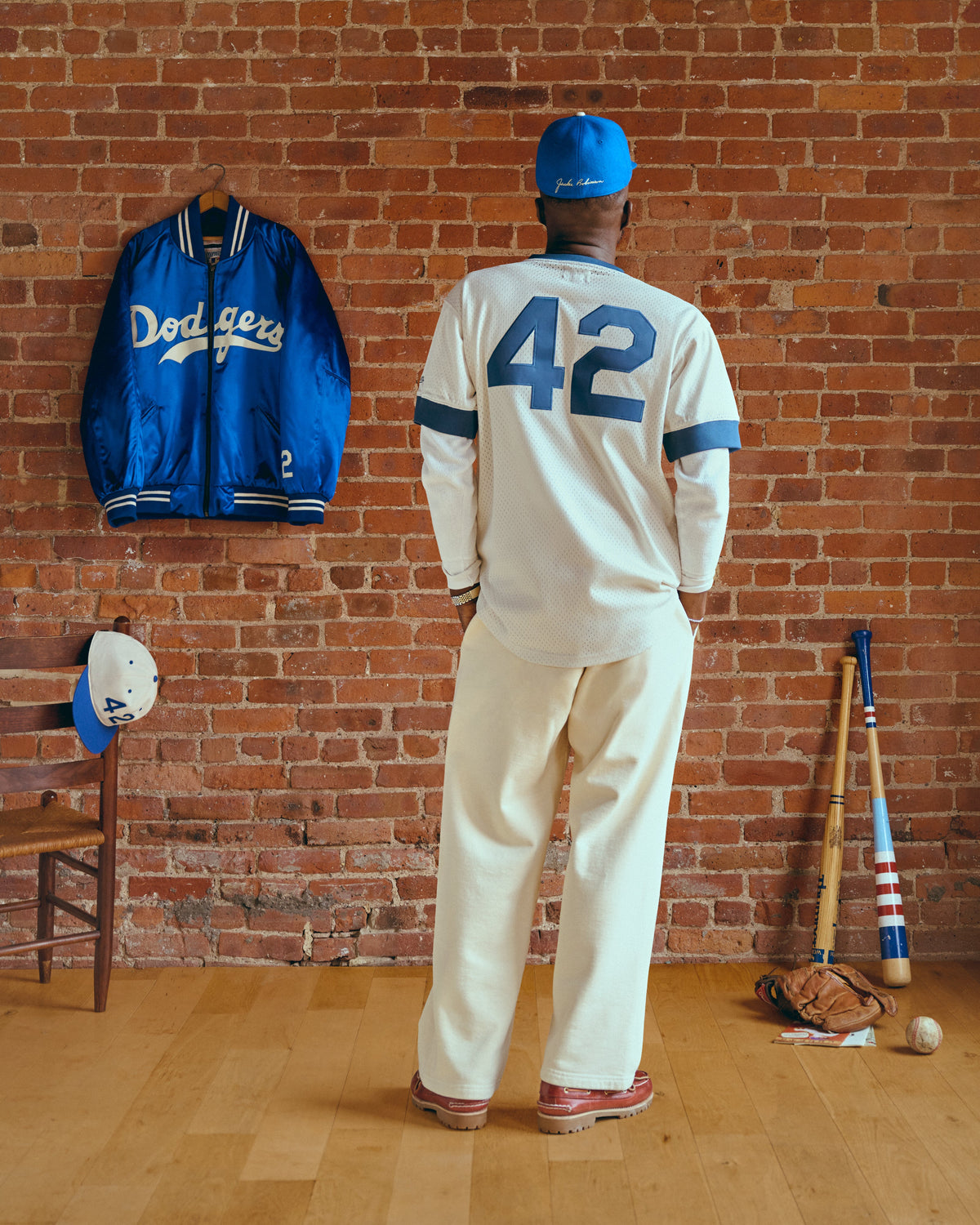 Jackie Robinson Mesh V-Neck Jersey product image 7, provided for visual reference and product detail review
