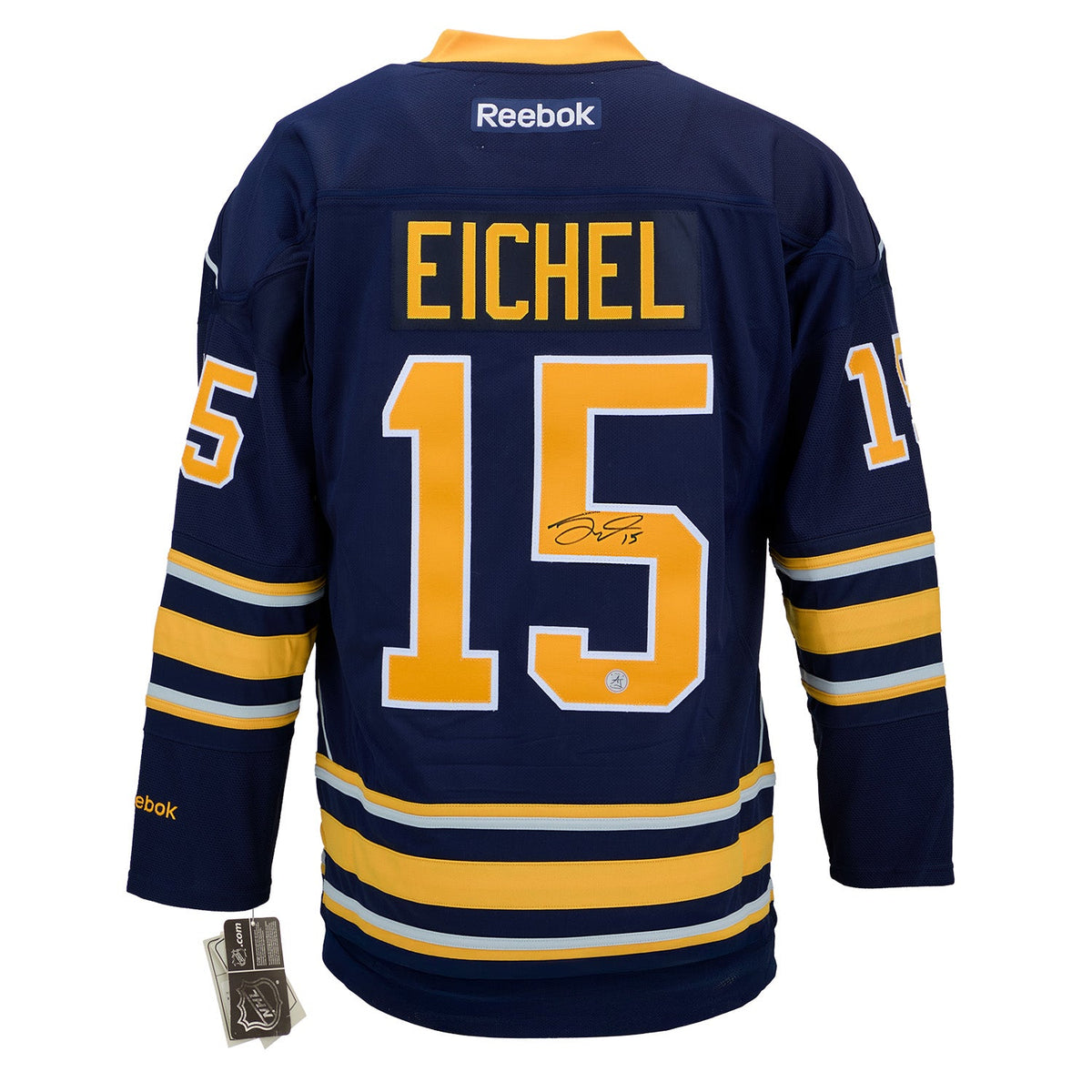 Jack Eichel Buffalo Sabres Signed Rookie Reebok Jersey product image 1, provided for visual reference and product detail