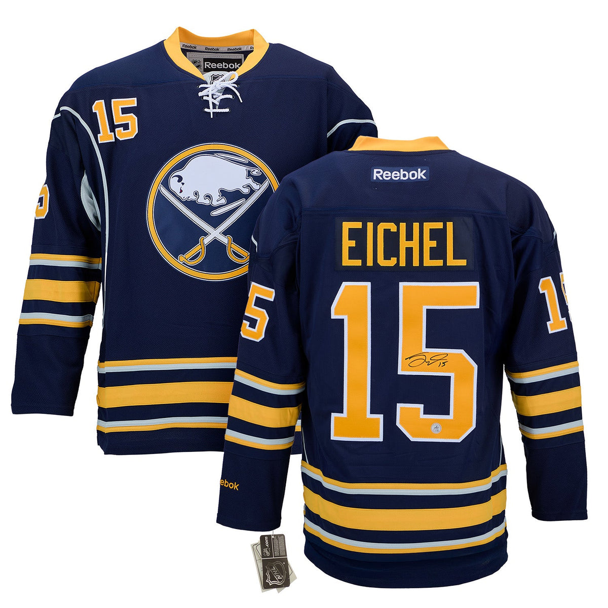 Jack Eichel Buffalo Sabres Signed Rookie Reebok Jersey product image 3, provided for visual reference and product detail