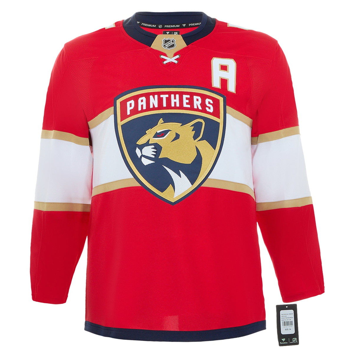 Aaron Ekblad Autographed Florida Panthers Fanatics Premium Jersey product image 2, provided for visual reference and product