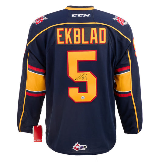 Aaron Ekblad Barrie Colts Autographed CHL Hockey Jersey product image 1, provided for visual reference and product detail