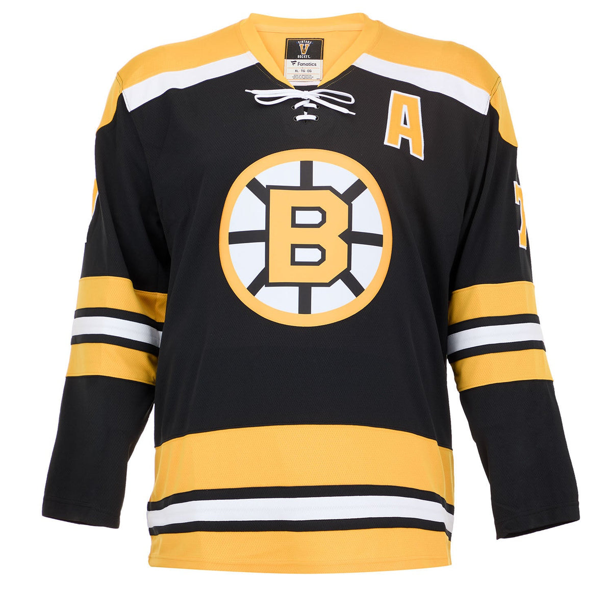 Phil Esposito Autographed Boston Bruins Fanatics Throwback Jersey product image 2, provided for visual reference and product