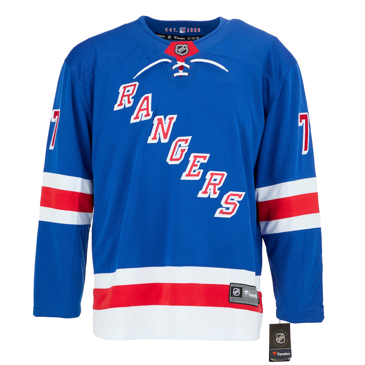Phil Esposito Signed New York Rangers Fanatics Breakaway Jersey product image 2, provided for visual reference and product