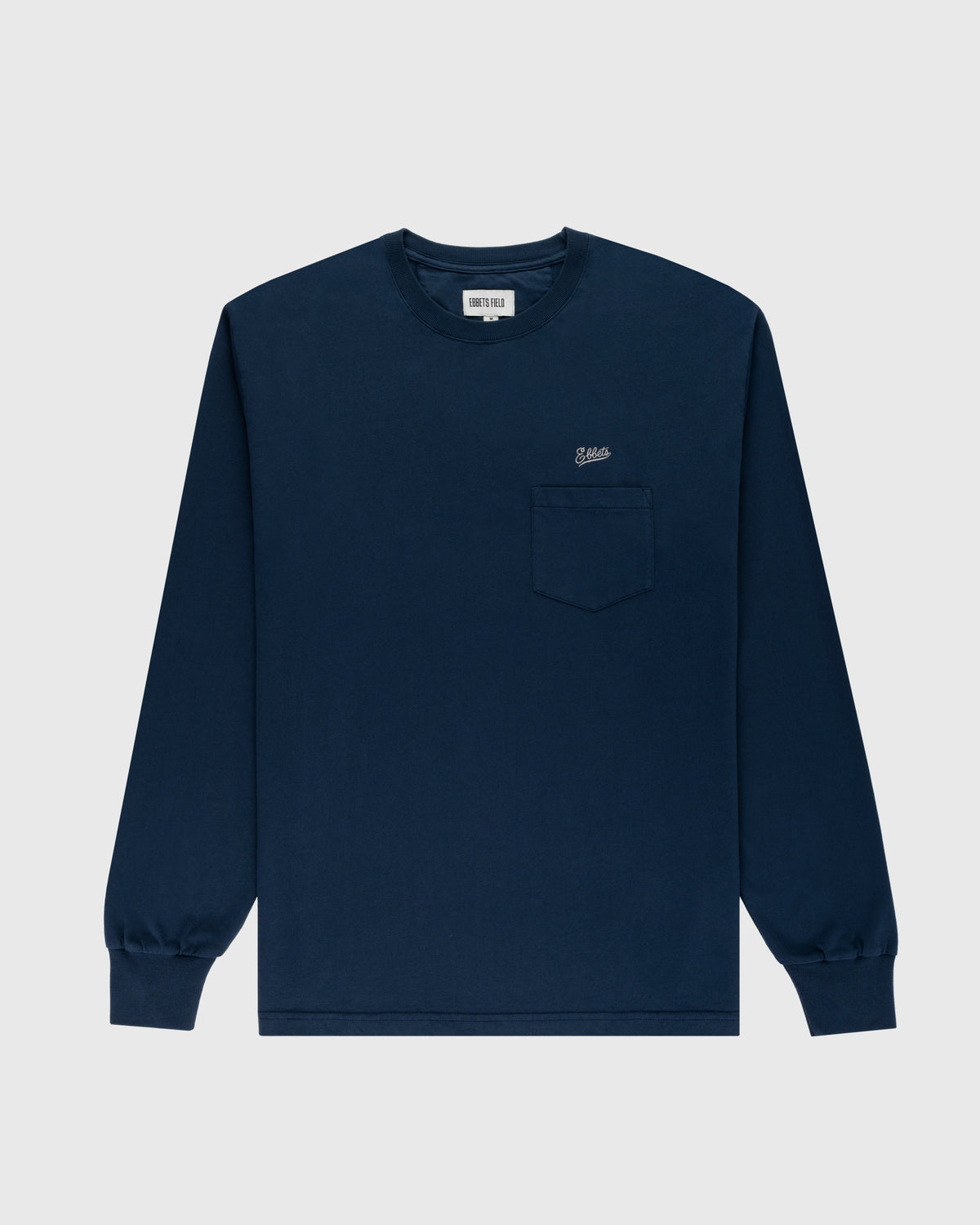 Ebbets Chest Logo Long Sleeve Pocket T-Shirt product image 1, provided for visual reference and product detail review