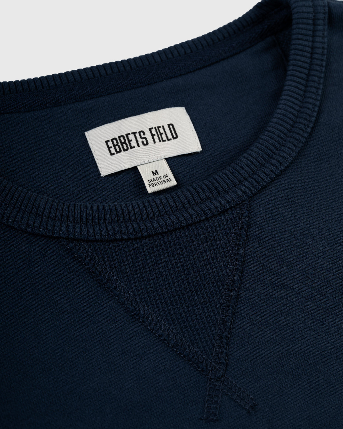 Ebbets Chest Logo Heavyweight Cotton Terry Crewneck product image 2, provided for visual reference and product detail review