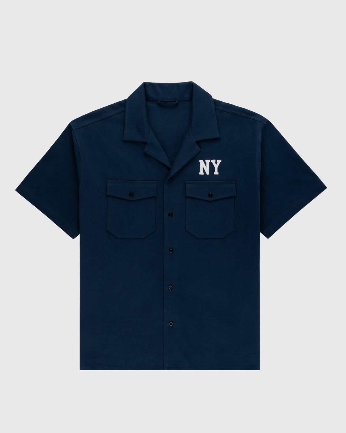 Ebbets Cotton Linen Grounds Crew Short Sleeve Workshirt product image 1, provided for visual reference and product detail
